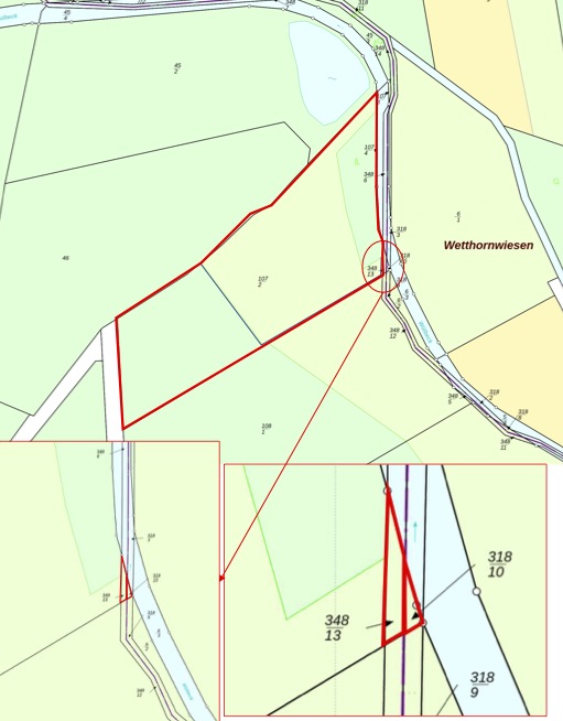 Landwirtschaftsfläche Burgwedel — Flurkarte Hellriethe