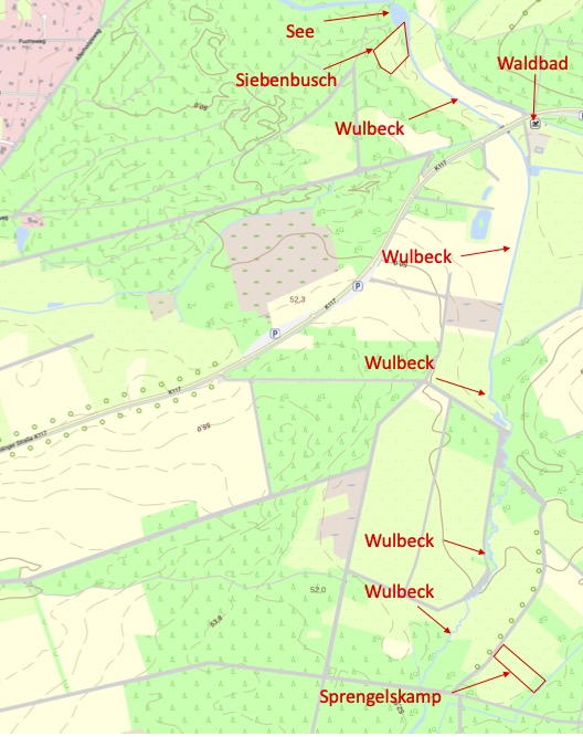 Landwirtschaftsfläche Burgwedel — Flurkarte Parzellen