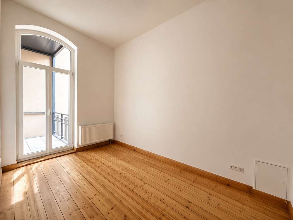 Altbauwohnung Hannover-List — Büro/Zimmer mit Balkontür