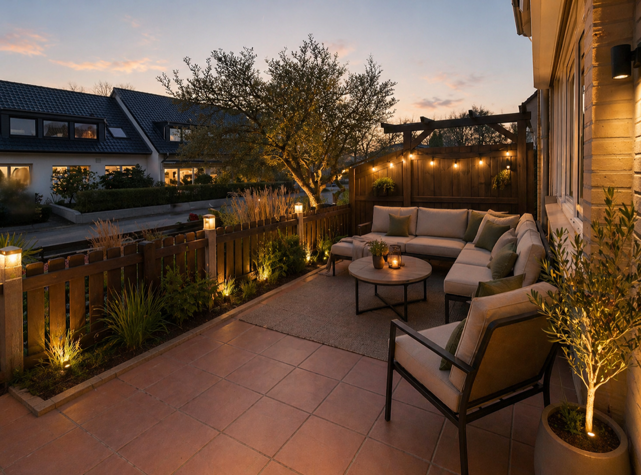 Einfamilienhaus Isernhagen — Terrasse Visualisierung